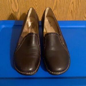 006 Soft spots brown women’s classic heels 11 M